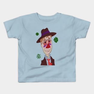 Drunk Cartoon Man Kids T-Shirt